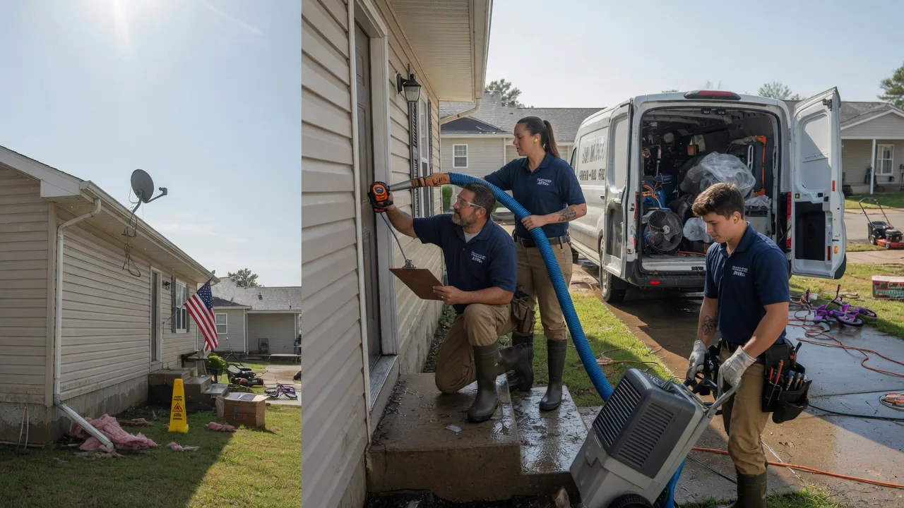 Ceiling Water Damage Restoration in Oakwood, IL near me